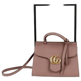 Gucci GG Marmont Mini Top Handle Tote Shoulder Bag Pink