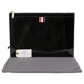 Thom Browne ZIP Tablet Small Clutch Black
