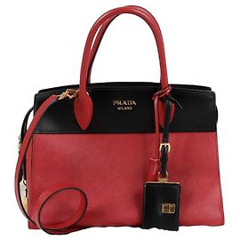 Prada Esplanade Tote Shoulder Bag Red