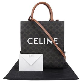 Céline Cabas Small Tote Shoulder Bag Brown