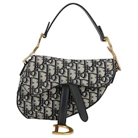 Dior-Oblique Mini Saddle Shoulder Bag-Blue