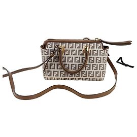 Fendi Borsa a spalla mini tote By The Way Marrone