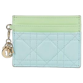Dior Lady Freesia Card Holder Blue