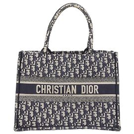 Dior Medium Tote Bag Book Blau