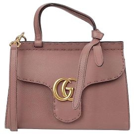 Gucci GG Marmont Mini Top Handle Tote Shoulder Bag Pink