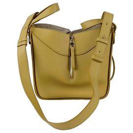 Loewe Bolsa de ombro compacta tipo rede Amarelo
