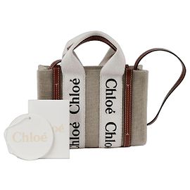 Chloé Borsa a spalla mini Woody Marrone