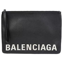 Balenciaga Pochette Large Logo Noir
