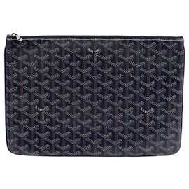 Goyard Sena MM Size Clutch Blau