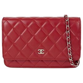 Chanel Borsa a tracolla WOC classica Rosso