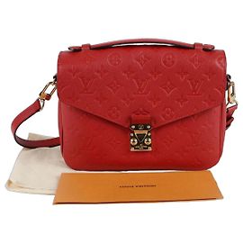 Louis Vuitton Sac à main Pochette Metis MM Empreinte Rouge