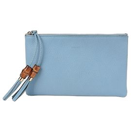 Gucci Clutch in bambù Blu