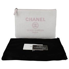 Chanel Deauville Medium Clutch Pink