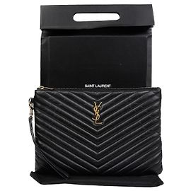 Saint Laurent Funda para tableta Negro