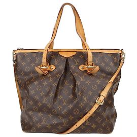 Louis Vuitton Bolso de Hombro Palermo GM Castaño