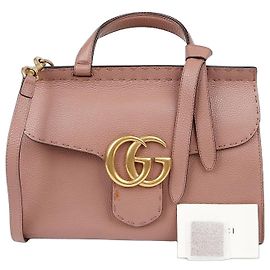 Gucci GG Marmont Small Tote Shoulder Bag Pink