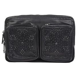Valentino Pochette Document Cloutée Noir