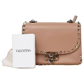 Valentino Borsa a tracolla Rockstud Marrone