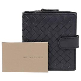 Bottega Veneta Intrecciato Wallet Blue