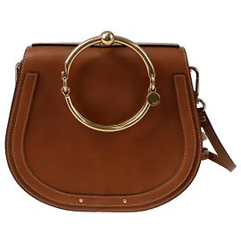 Chloé Nile Medium Tote Shoulder Bag Brown