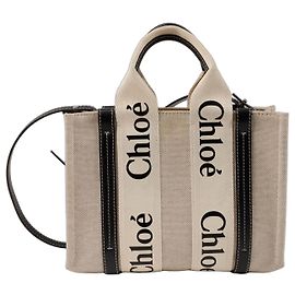 Chloé Borsa a spalla Woody Small Tote Blu