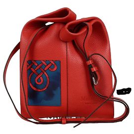 Mulberry Portobello Small Tote Shoulder Bag Red