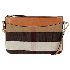 Burberry Clutch Phaeton a tracolla Marrone