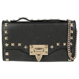 Valentino Borsa a tracolla Rockstud Chain Wallet Nero