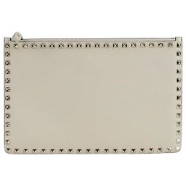 Valentino Clutch Rockstud Blanco