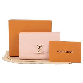 Louis Vuitton Capucines Kompaktgeldbörse Pink