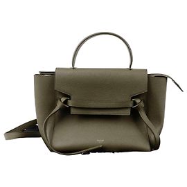 Céline Mini Bolsa de Ombro Verde