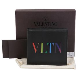 Valentino Logo Wallet Black