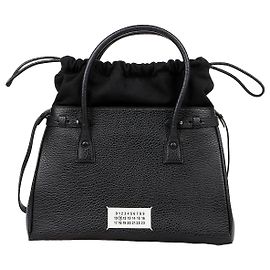 Maison Martin Margiela Drawstring Tote Shoulder Bag Black