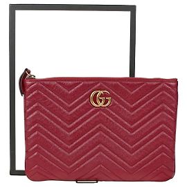 Gucci GG Marmont Clutch Rot