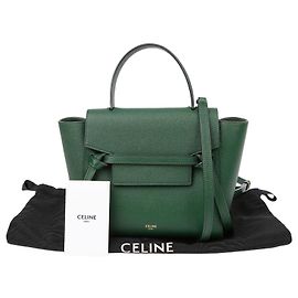 Céline Belt Nano Tote Shoulder Bag Green