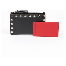 Valentino Tarjetero Rockstad Negro
