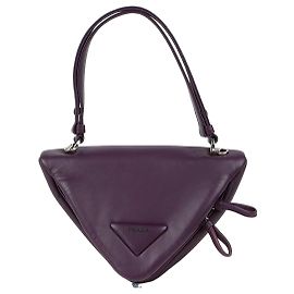 Prada Sac à épaule triangle Violet