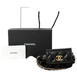Chanel CC Logo Gürteltasche Schwarz