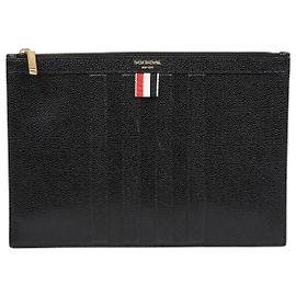 Thom Browne Clutch Piccolo Debossed Nero
