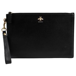 Gucci Tiermuster-Gurtbeutel Schwarz