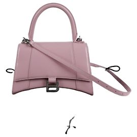 Balenciaga Hourglass Small Tote Shoulder Bag Pink