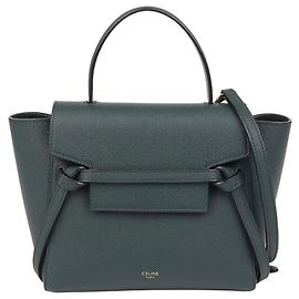 Céline Sac à main épaule Nano Belt Vert