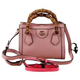 Gucci Borsa a Spalla Diana Mini Tote Rosa