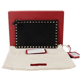 Valentino Lockstart Clutch Schwarz