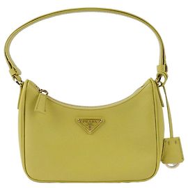 Prada Bolso hobo con logo triangular Verde