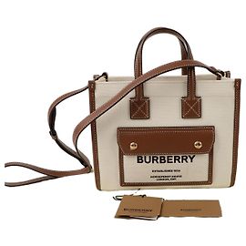 Burberry Freya Mini Tote Schultertasche Braun
