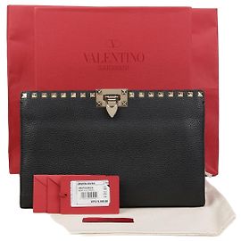 Valentino Pochette Rockstud Noir