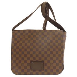 Bolsa de Ombro Brooklyn MM N51211 da Louis Vuitton Marrom Damier ebene