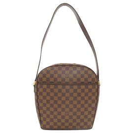 Bolsa de Ombro Ipanema GM Louis Vuitton Marrom Damier ebene