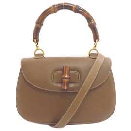 Sac à main Gucci Bamboo Handle 2-Way Marron